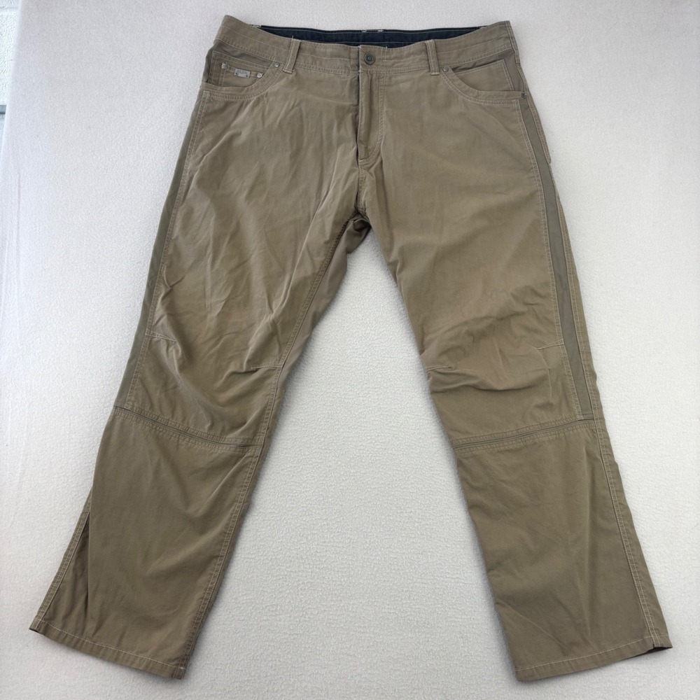 Kuhl Rydr Pants Men 40x30 Brown Hiking Outdoor Workwear Cargo Pockets